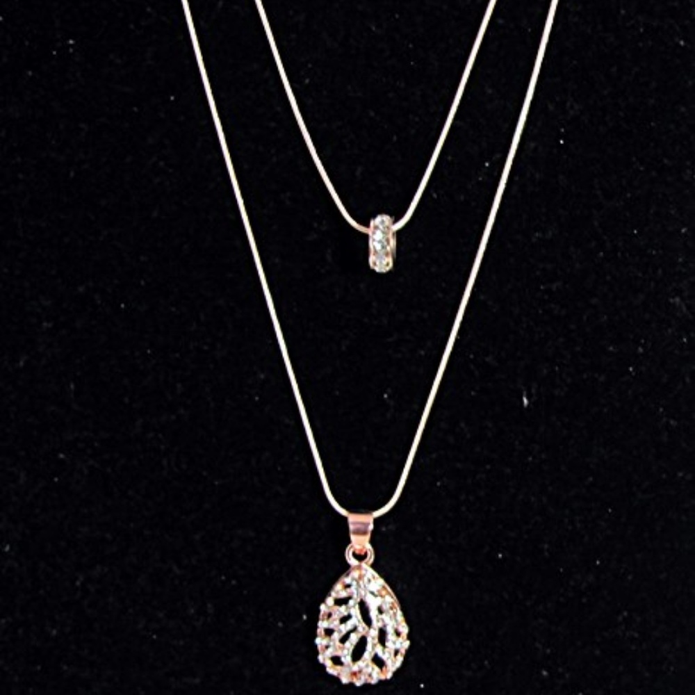 Gorgeous Rose Gold Double Chain Necklace